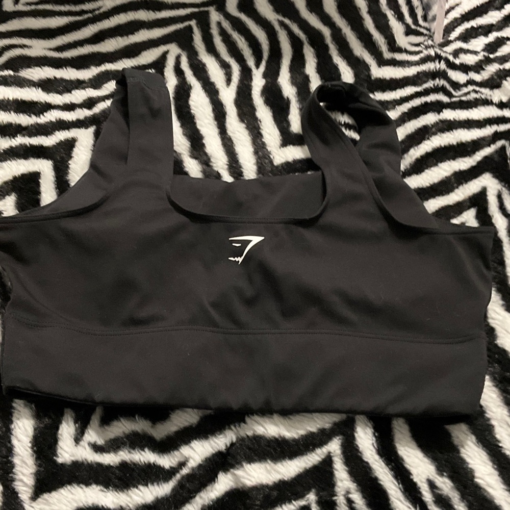 Gymshark Black Strappy Scoop Sports Bra